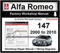 Alfa Romeo 147 Workshop Manual Download